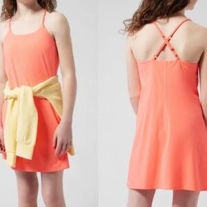Athleta Girls Doing the Most Athletic Dress Size L/12 Sunset/Bright Sorbet Colos